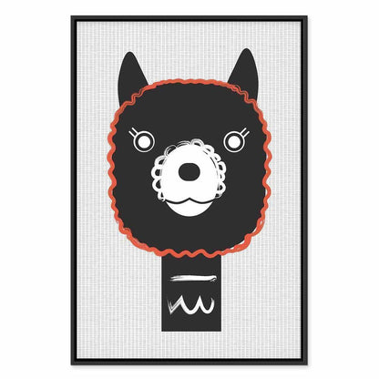 Leinwandbild - Decorative Alpaca (1 Part) Vertical