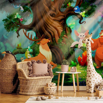 Fototapete - Bear and Friends Artgeist