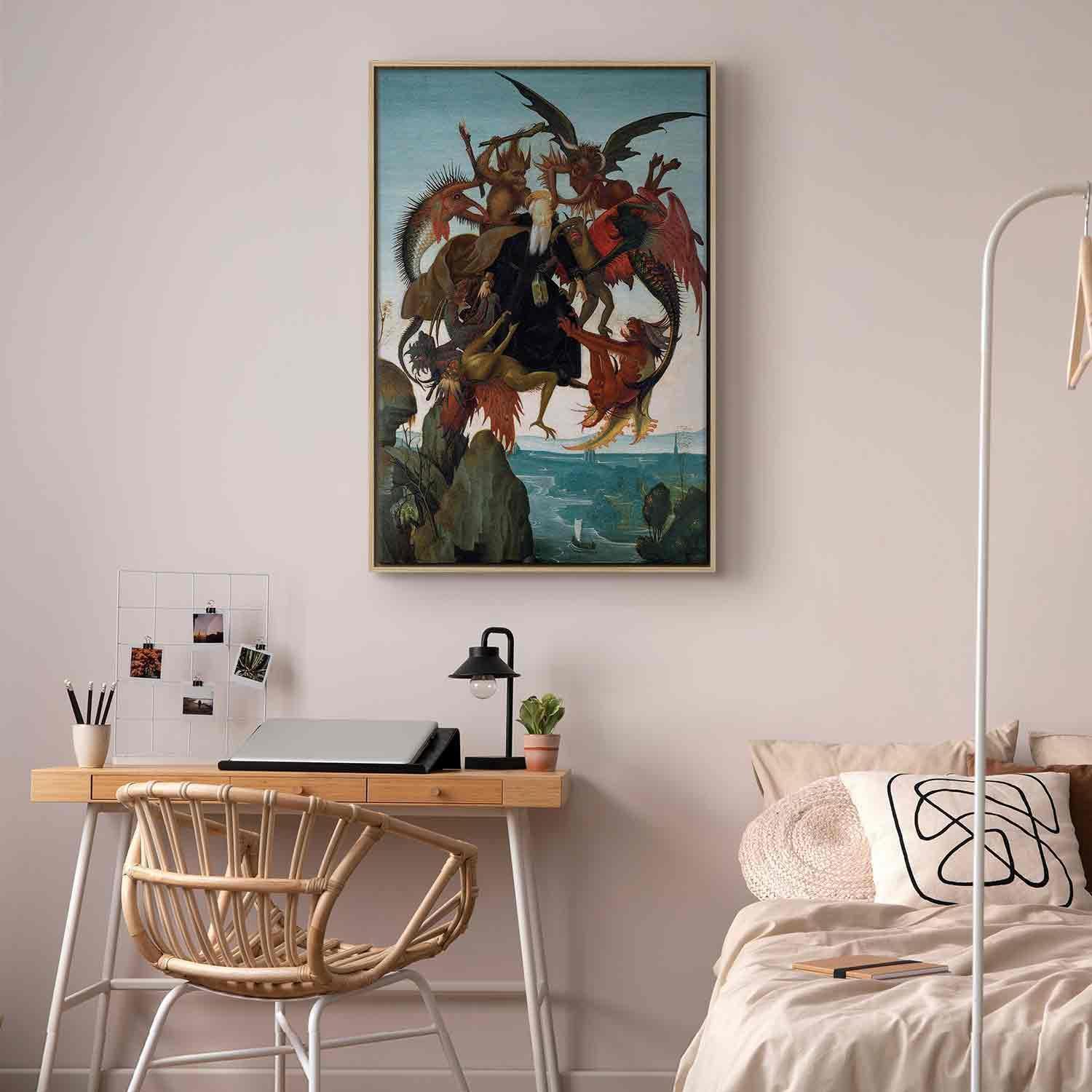Leinwandbild - The Torment of Saint Anthony (Michelangelo) Artgeist