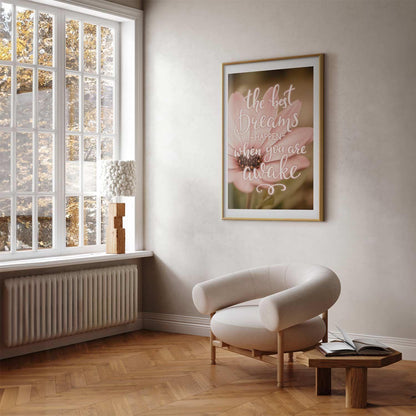 Poster - The Best Dreams Happen When You Are Awake Artgeist