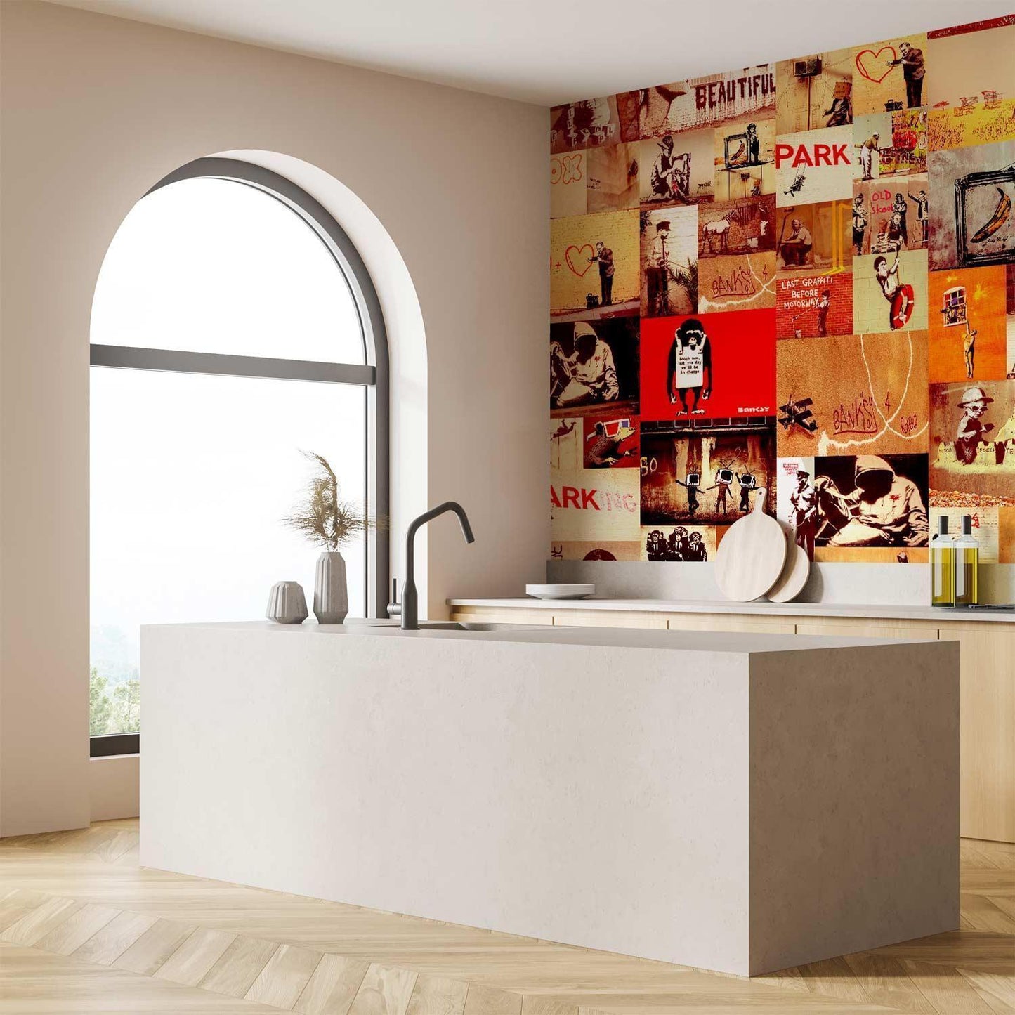 Tapete - Collage - Banksy