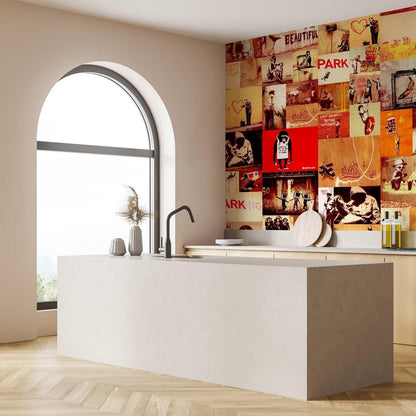 Tapete - Collage - Banksy