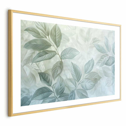 Poster - Mint Leaves - large botanical motif Artgeist