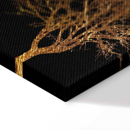 Leinwandbild - Golden Forest (1 Part) Wide