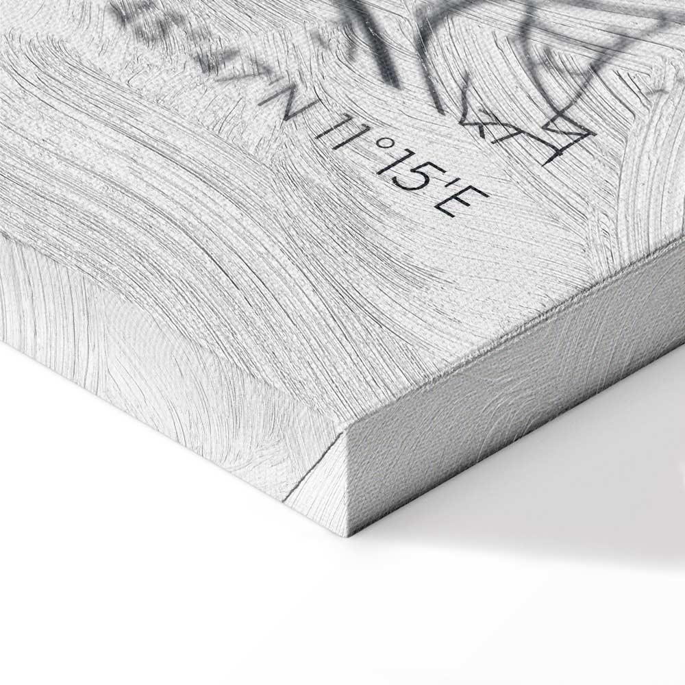 Leinwandbild - Florence Map (1 Part) Vertical