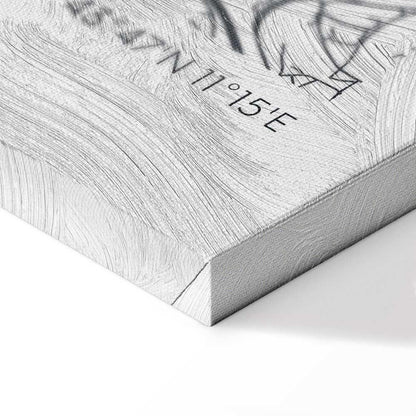 Leinwandbild - Florence Map (1 Part) Vertical