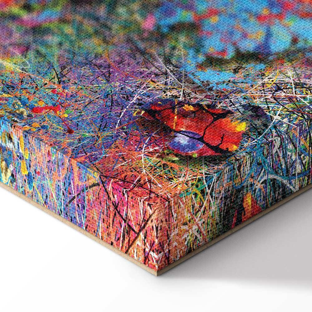 Leinwandbild - Map: Jackson Pollock inspiration