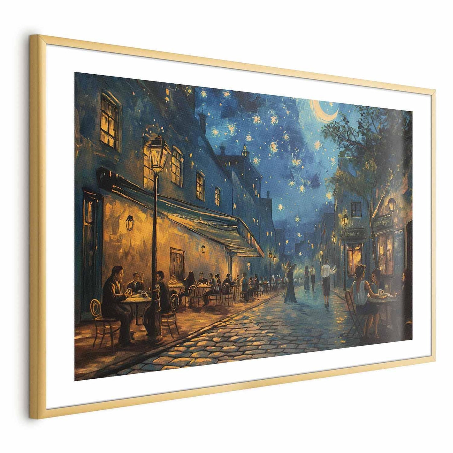 Poster - Paris street – a painting inspired by Vincent van Gogh's style