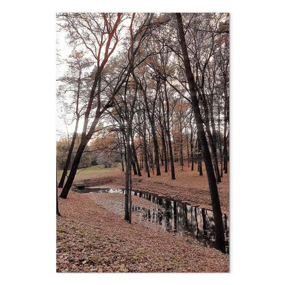 Leinwandbild - Autumn Walk (1 Part) Vertical