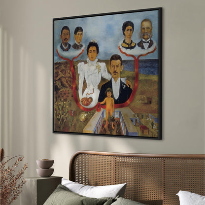 Leinwandbild - Frida Kahlo – My Grandparents, My Parents and I