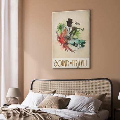 Leinwandbild - Sound Travel (1 Part) Vertical