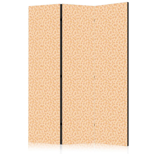Paravent - Tiny Dots: Optimistic Pattern in Peach Colors Artgeist