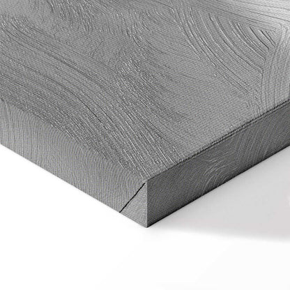 Leinwandbild Wasserfall mit roten Bäumen – Schwarz-Weiß Naturszene mit Farbakzent