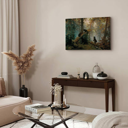 Leinwandbild - Ivan Shishkin – Morning in a Pine Forest