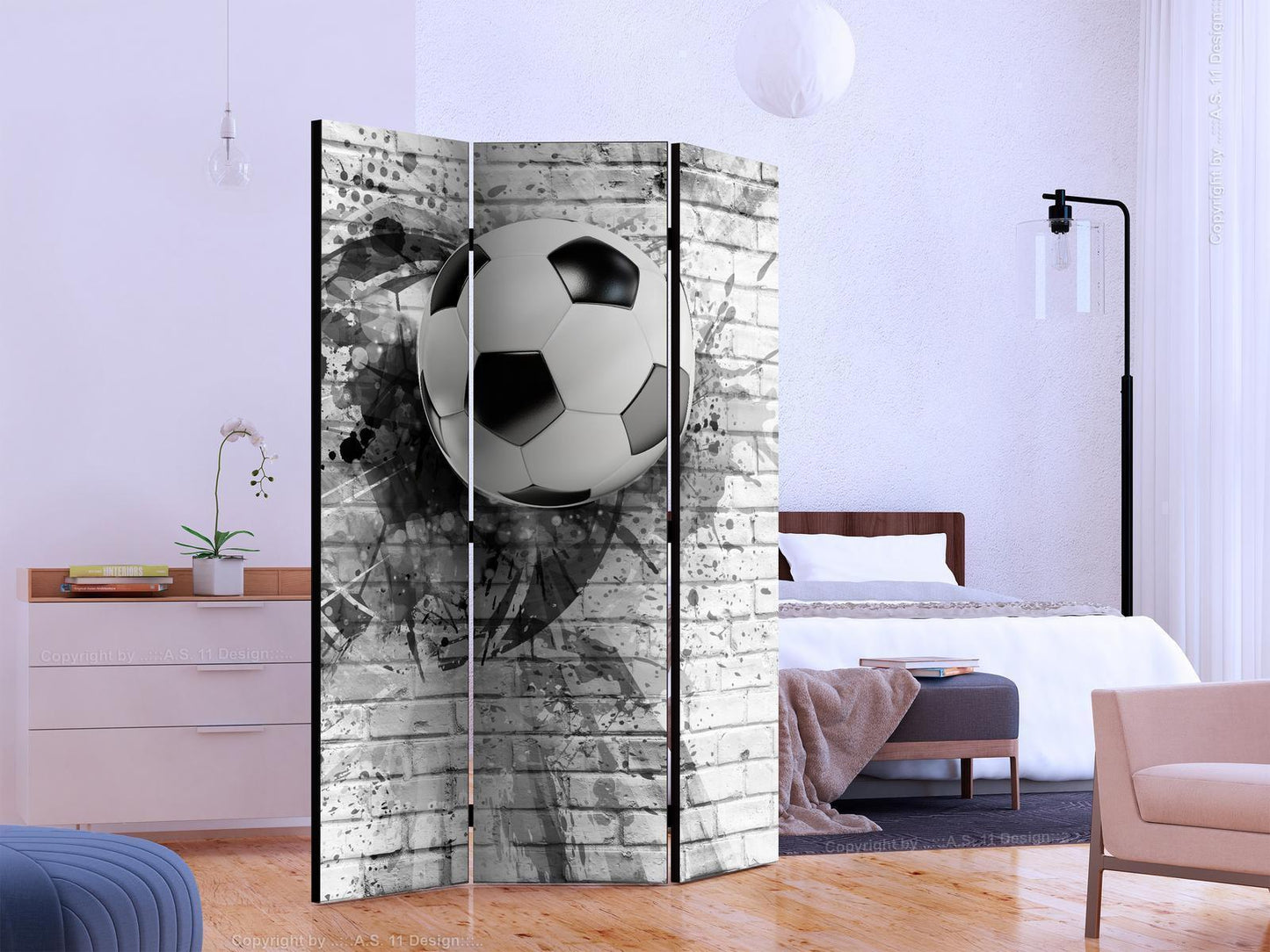 Paravent - Dynamic Football Artgeist
