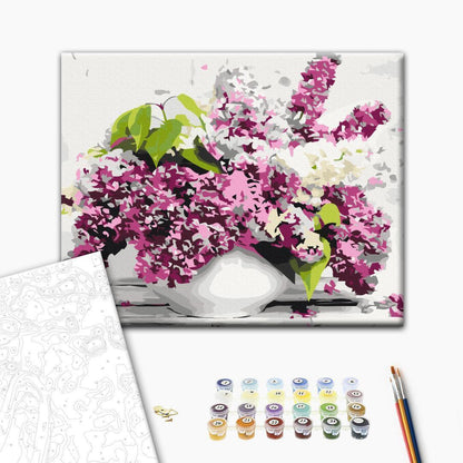 Malen nach Zahlen - Vase and Flowers