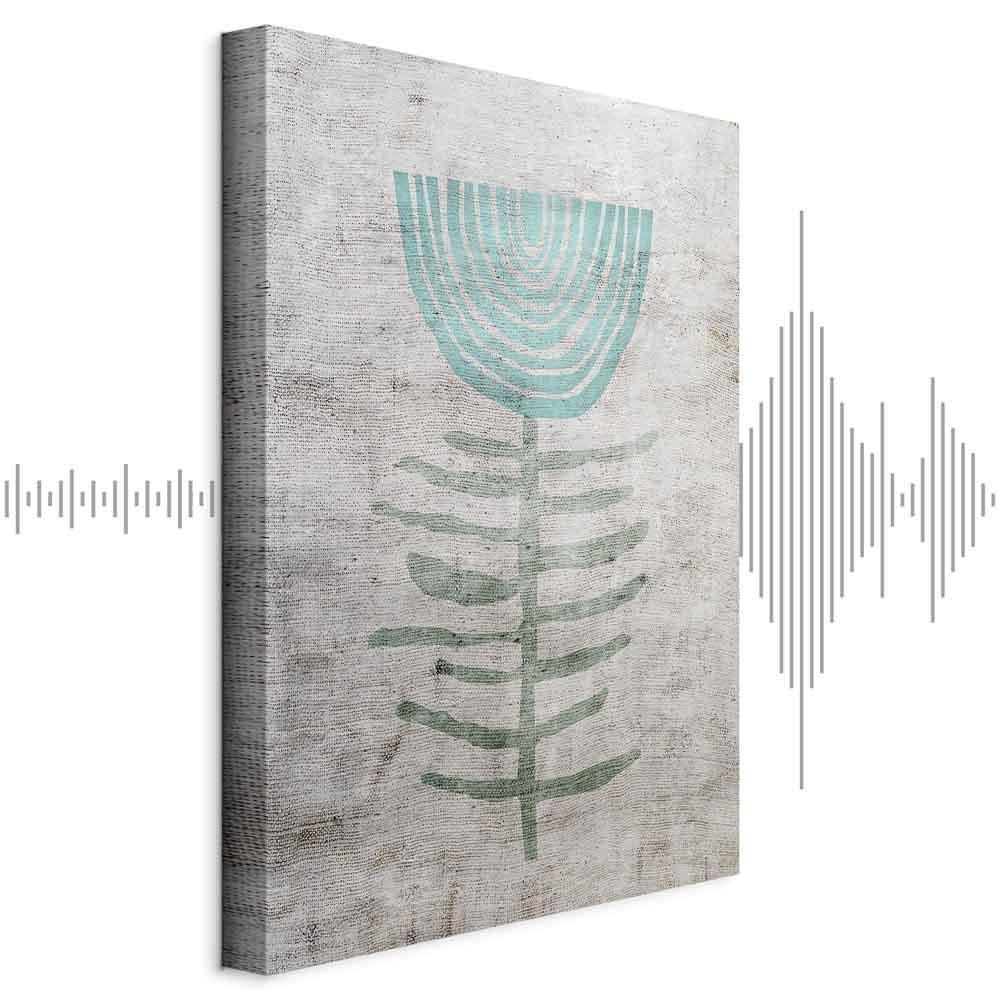 Leinwandbild - Blue Lily (1 Part) Vertical