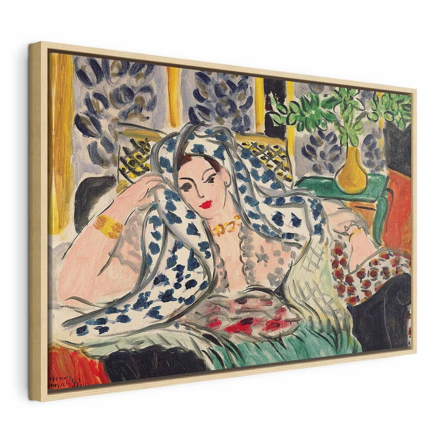 Leinwandbild - Henri Matisse – Odalisque at Fautenuil
