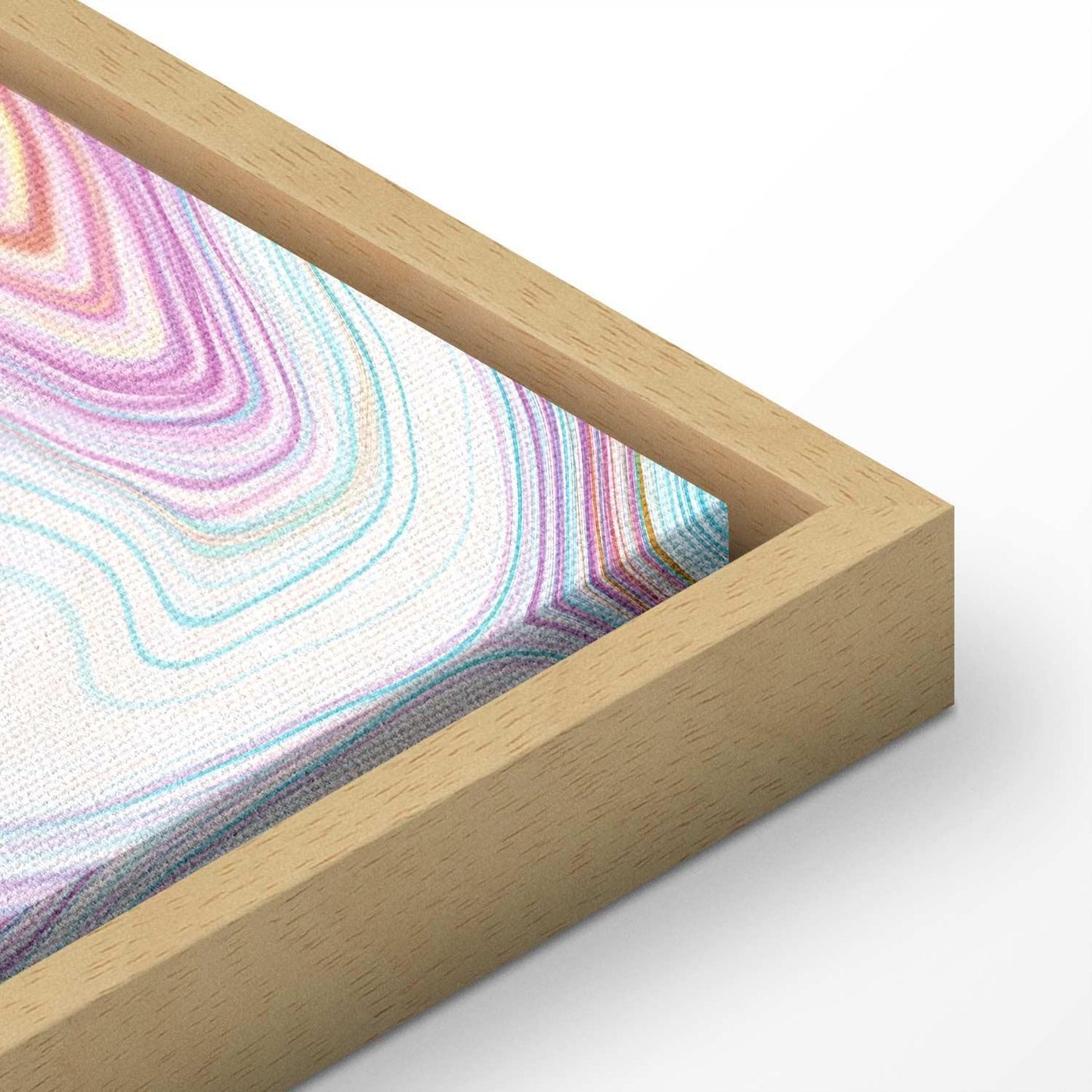 Leinwandbild - Colorful Dream - Abstract Shapes in Pastel Colors