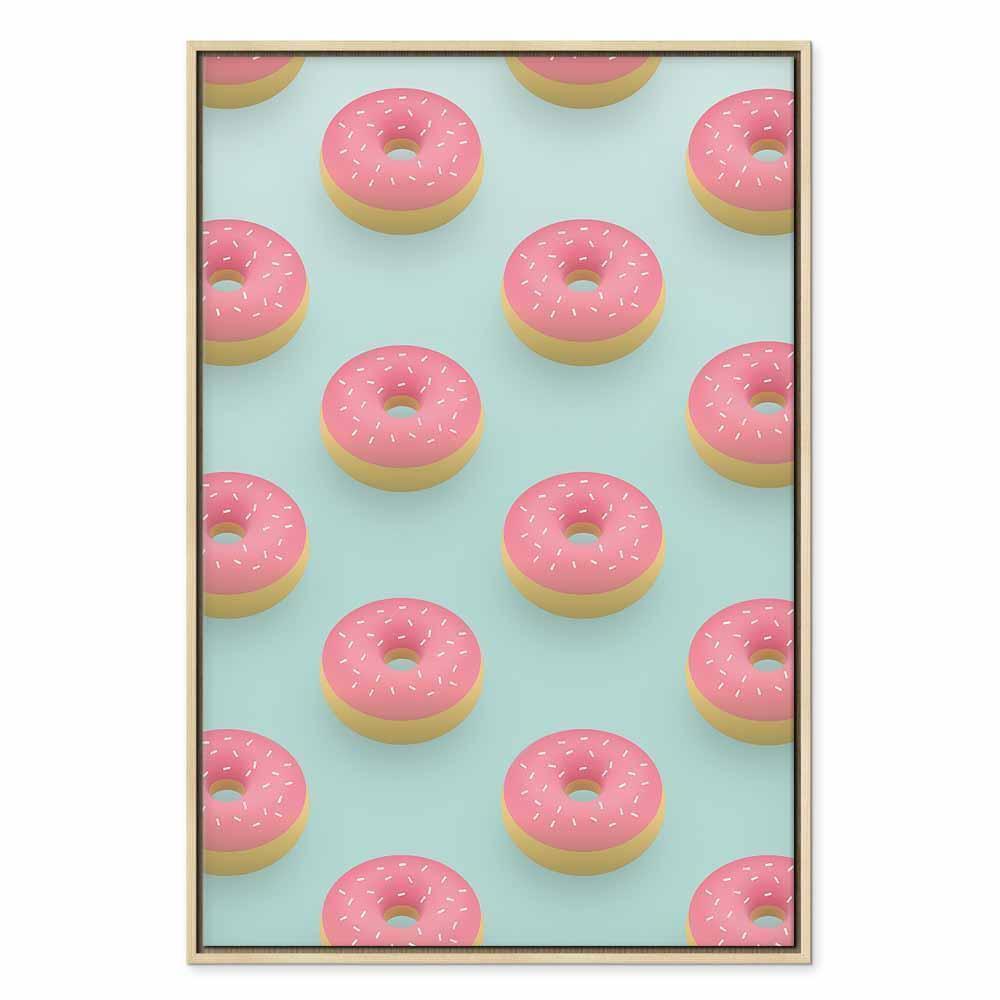Leinwandbild - Pastel Donuts (1 Part) Vertical