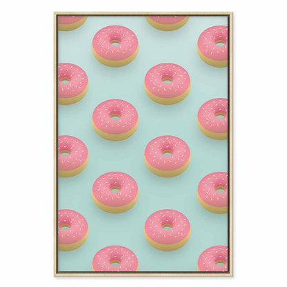 Leinwandbild - Pastel Donuts (1 Part) Vertical