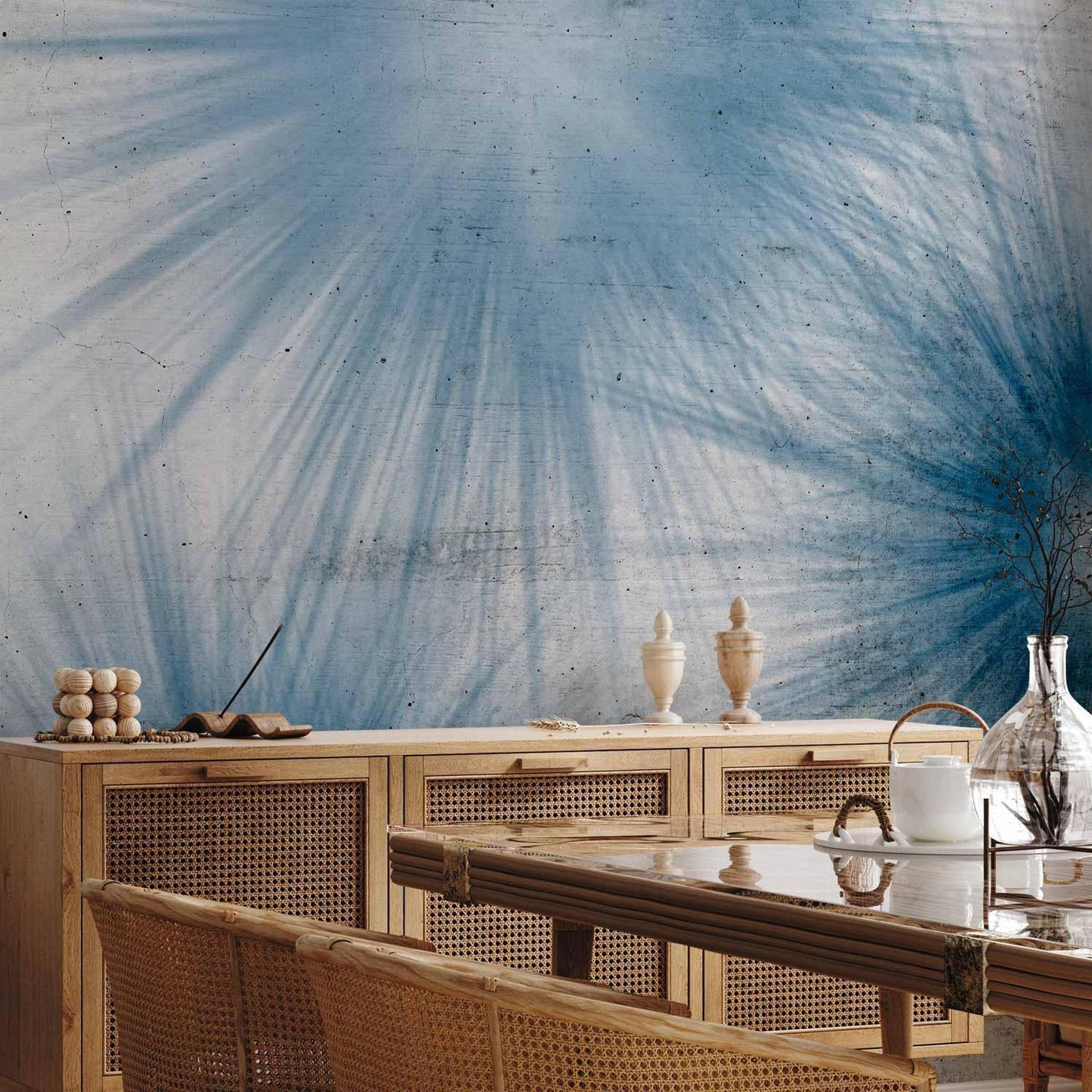 Fototapete - Blue Shadows