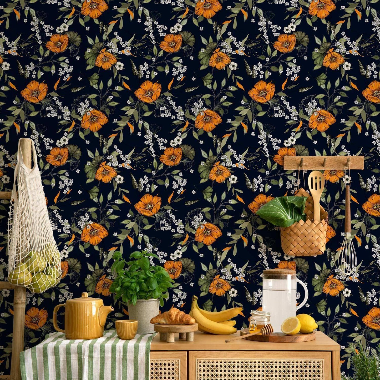 Tapete - Orange Bloom