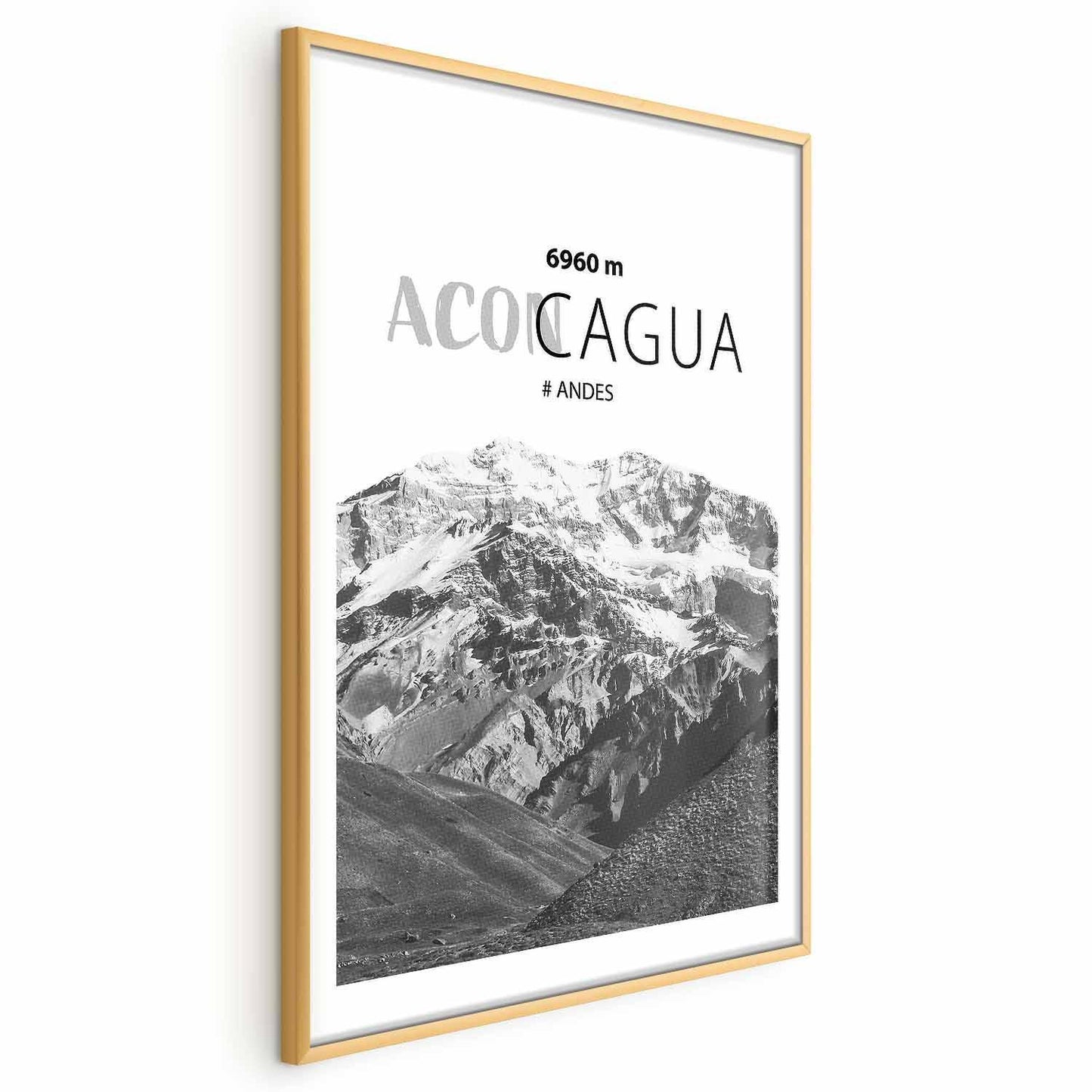 Poster - The majestic peak of Aconcagua mountain crown mountain landscape