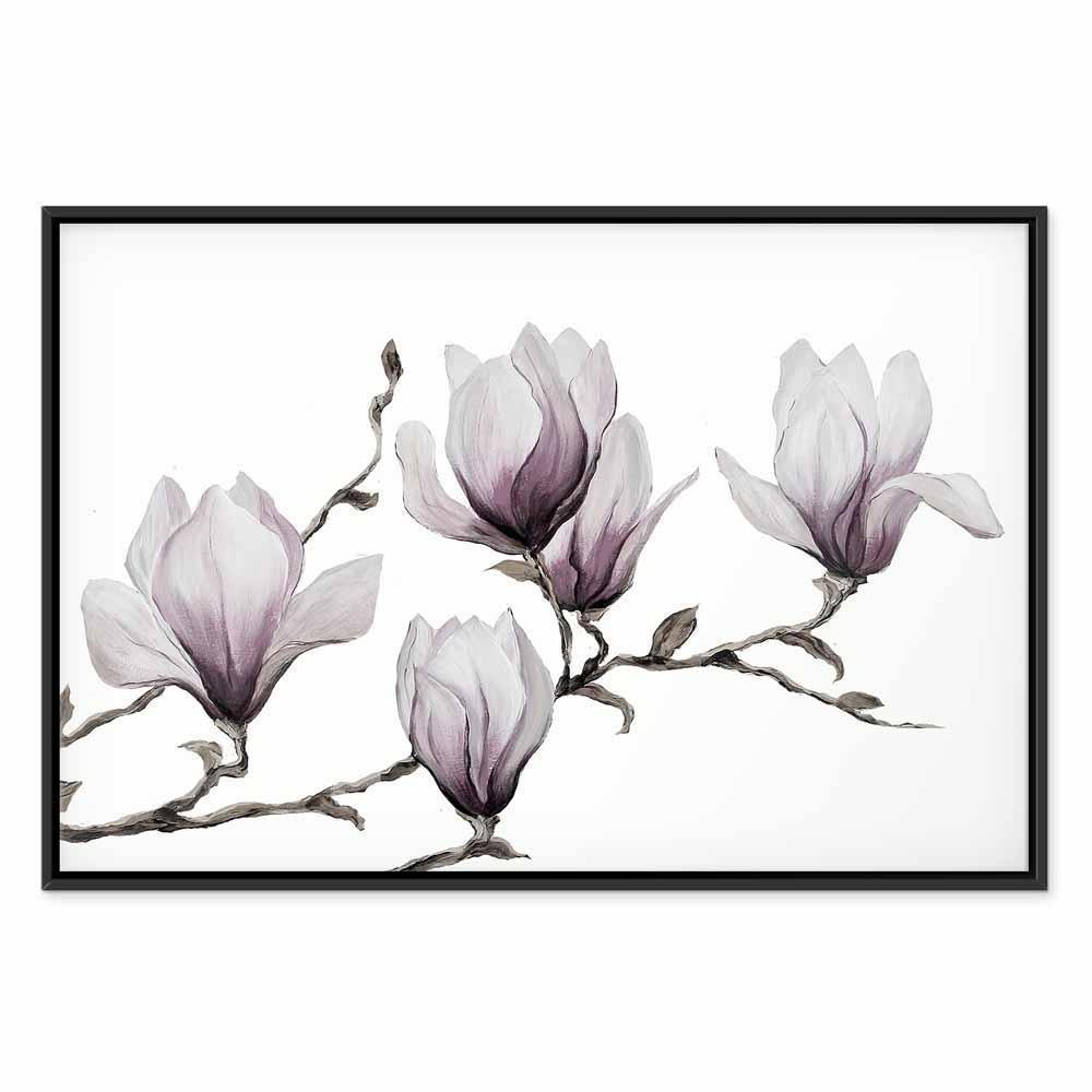 Leinwandbild - Painted Magnolias (1 Part) Wide