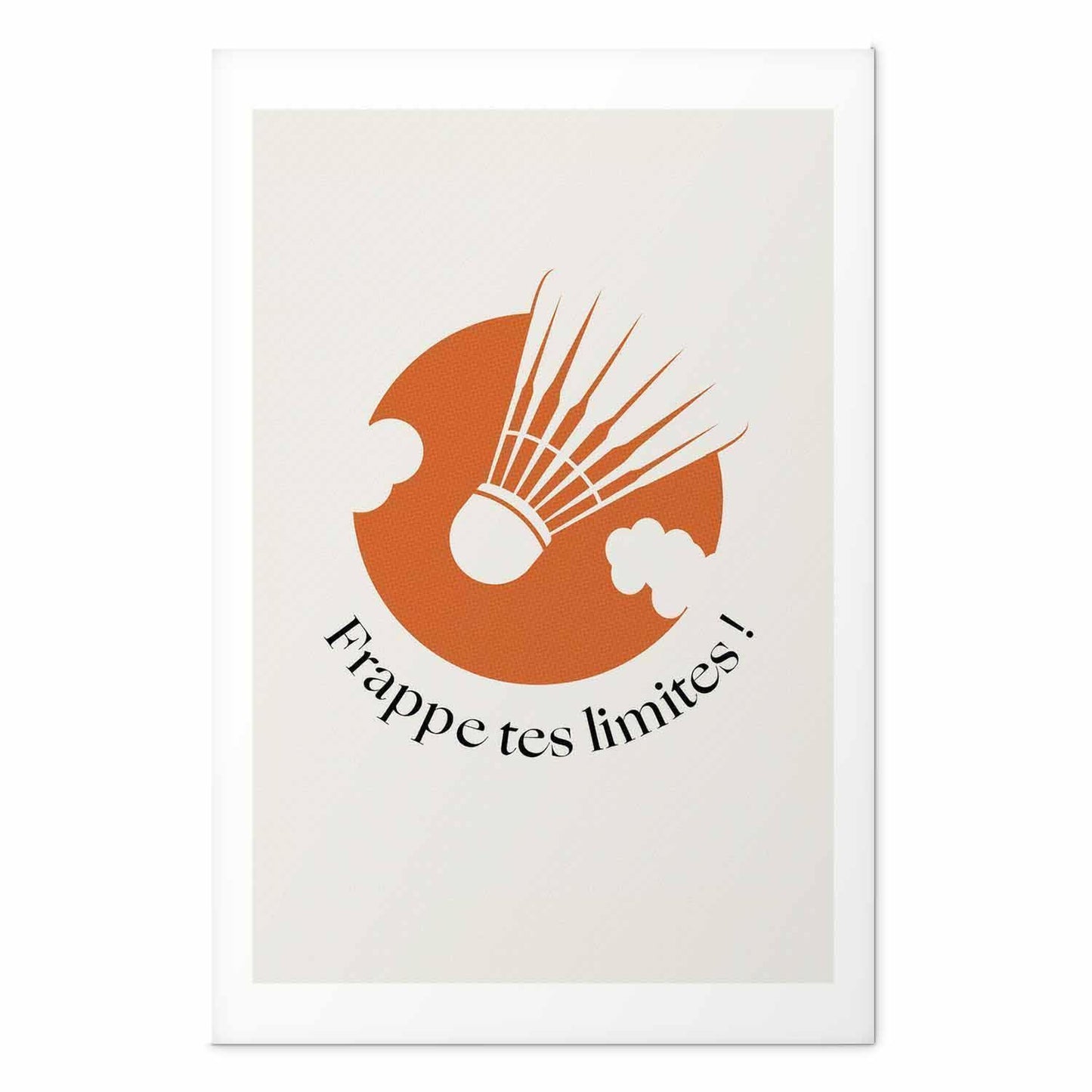 Poster - Shuttlecock Against the Orange Sun