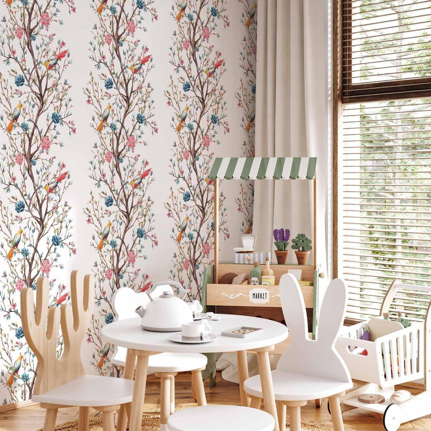 Tapete - Birds on a Flowering Twig