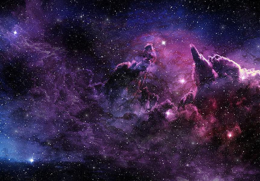 Fototapete - Purple Nebula Artgeist