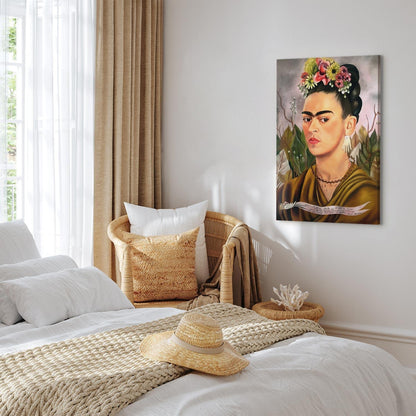 Leinwandbild - Frida Kahlo – Self-Portrait Dedicated to Dr Eloesser