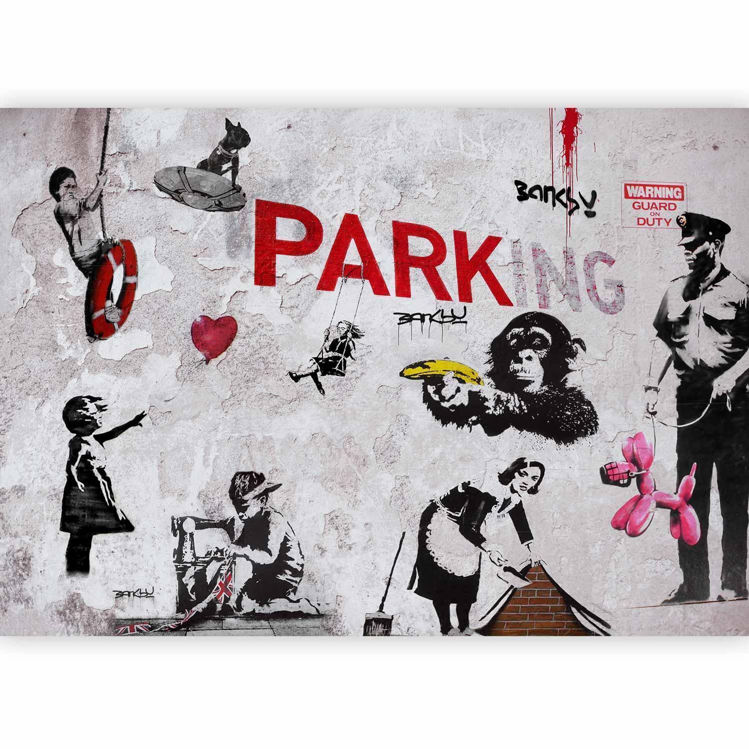 Fototapete - [Banksy] Graffiti Diveristy Artgeist