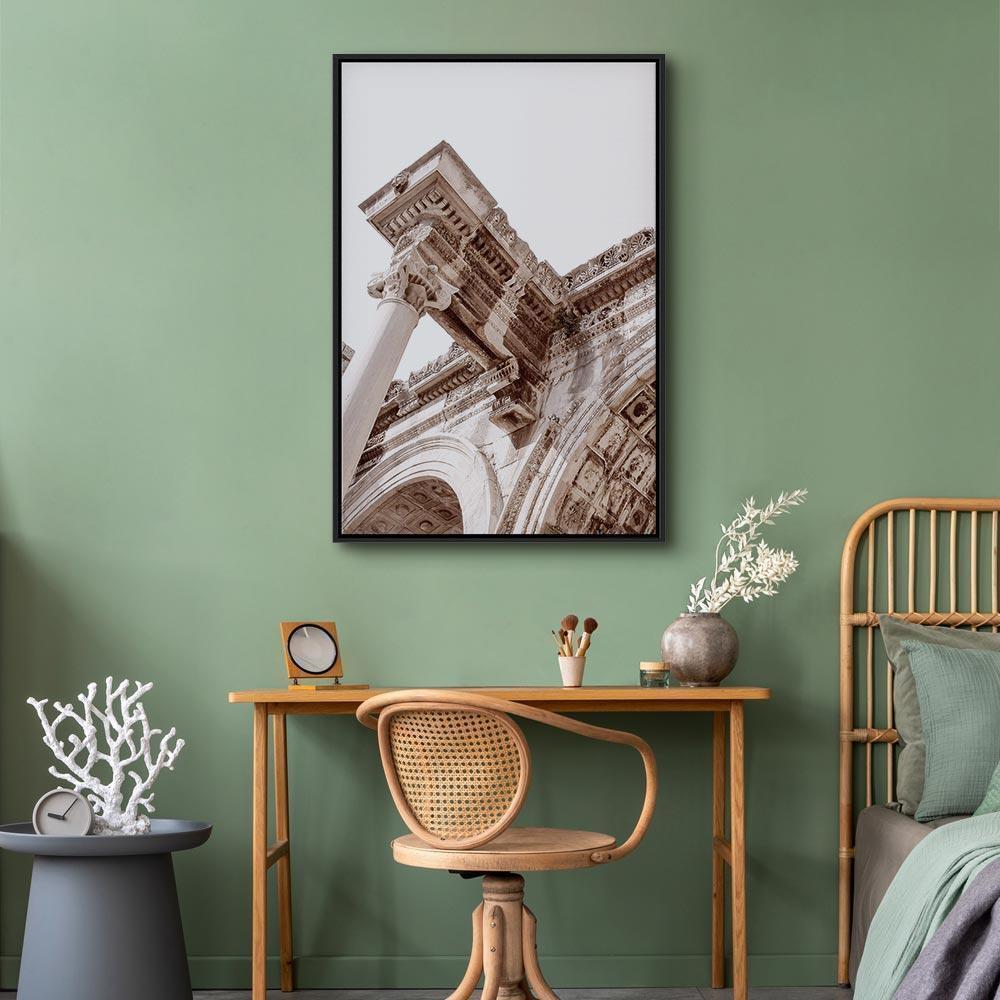 Leinwandbild - Temple of Hadrian (1 Part) Vertical