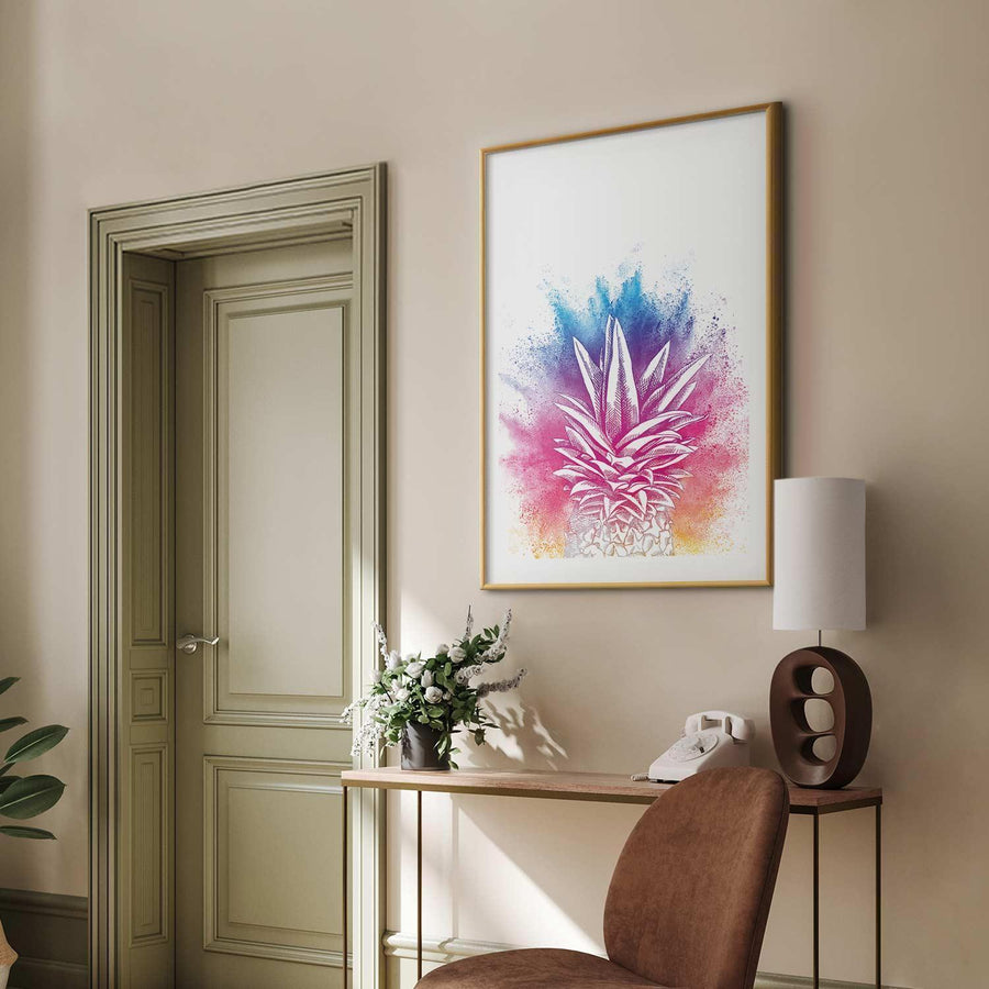 Poster - Colorful Pineapple Artgeist