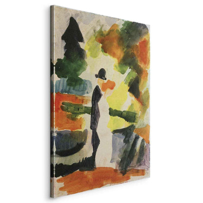 Leinwandbild - August Macke – Paar im Park