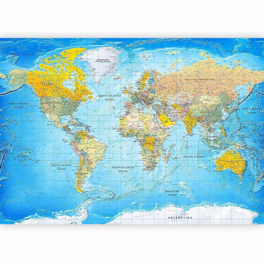 Fototapete - World Classic Map Artgeist