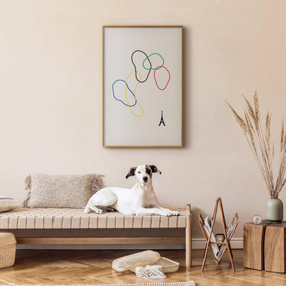 Poster - Colorful Circles - digital graphic - minimalism