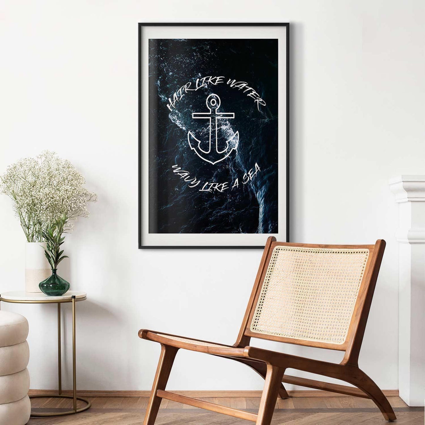Poster - Hair Like Water, Wavy Like the Sea Artgeist