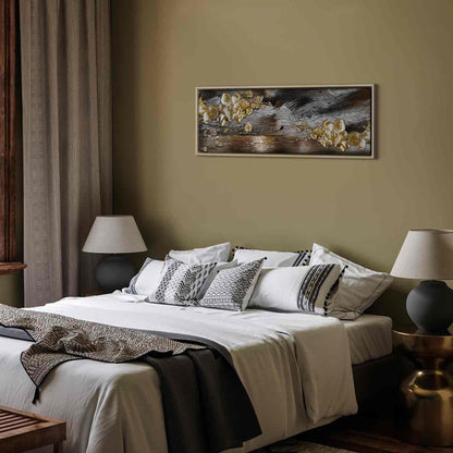 Leinwandbild - Golden Garden (1 Part) Narrow