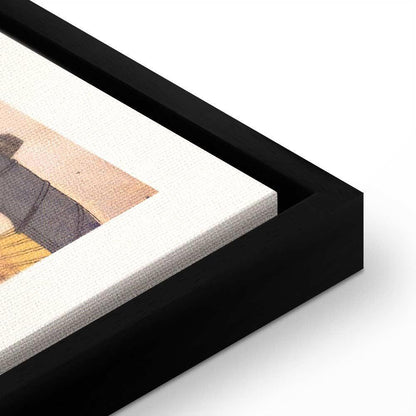 Leinwandbild - Woman With an Umbrella (1 Part) Vertical