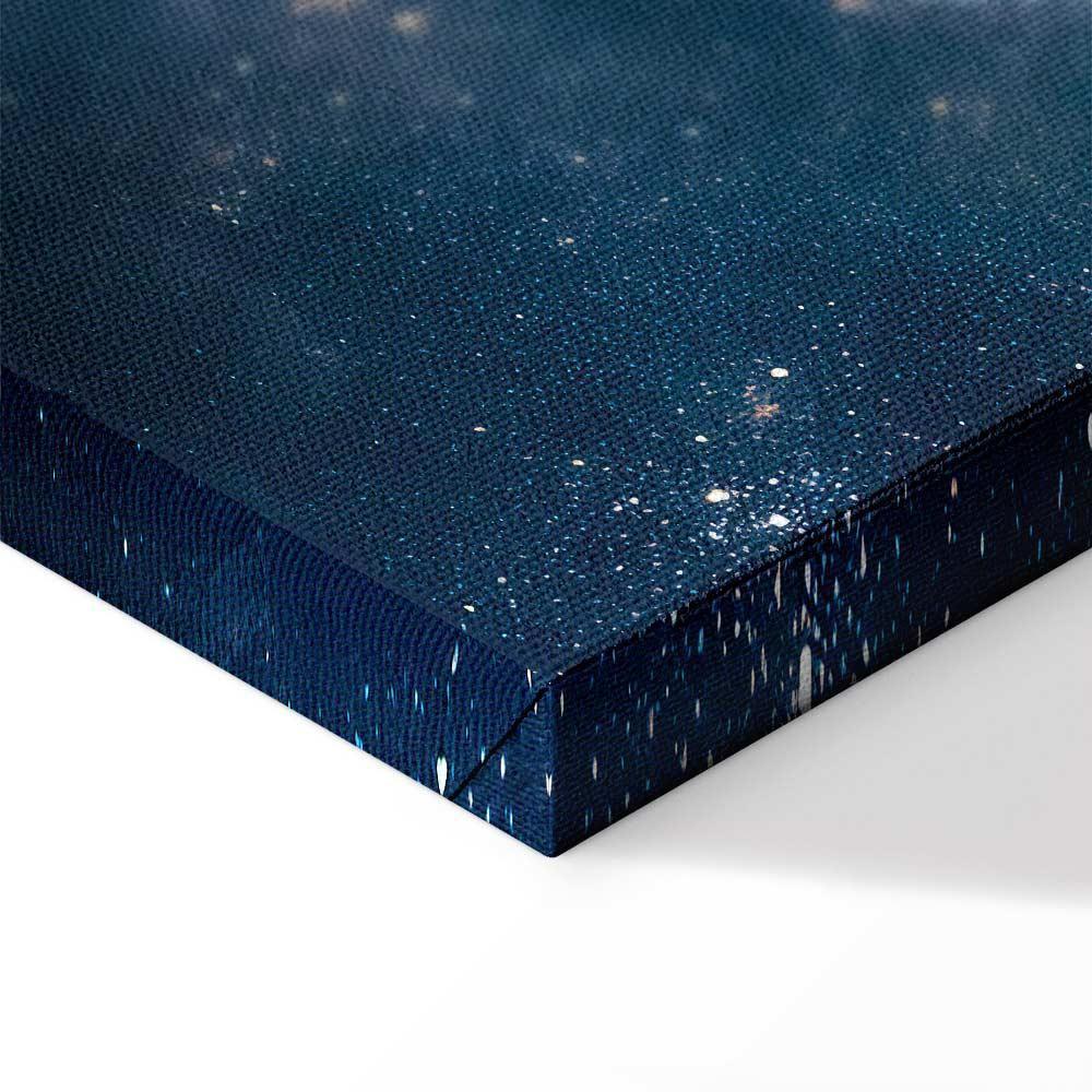 Leinwandbild - Astronomical Wonders: Clouds and Stars in Harmonious Combination