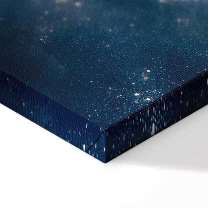 Leinwandbild - Astronomical Wonders: Clouds and Stars in Harmonious Combination