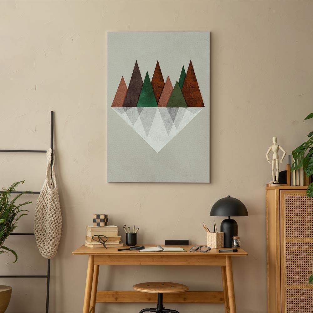 Leinwandbild - Symmetrical Land (1 Part) Vertical