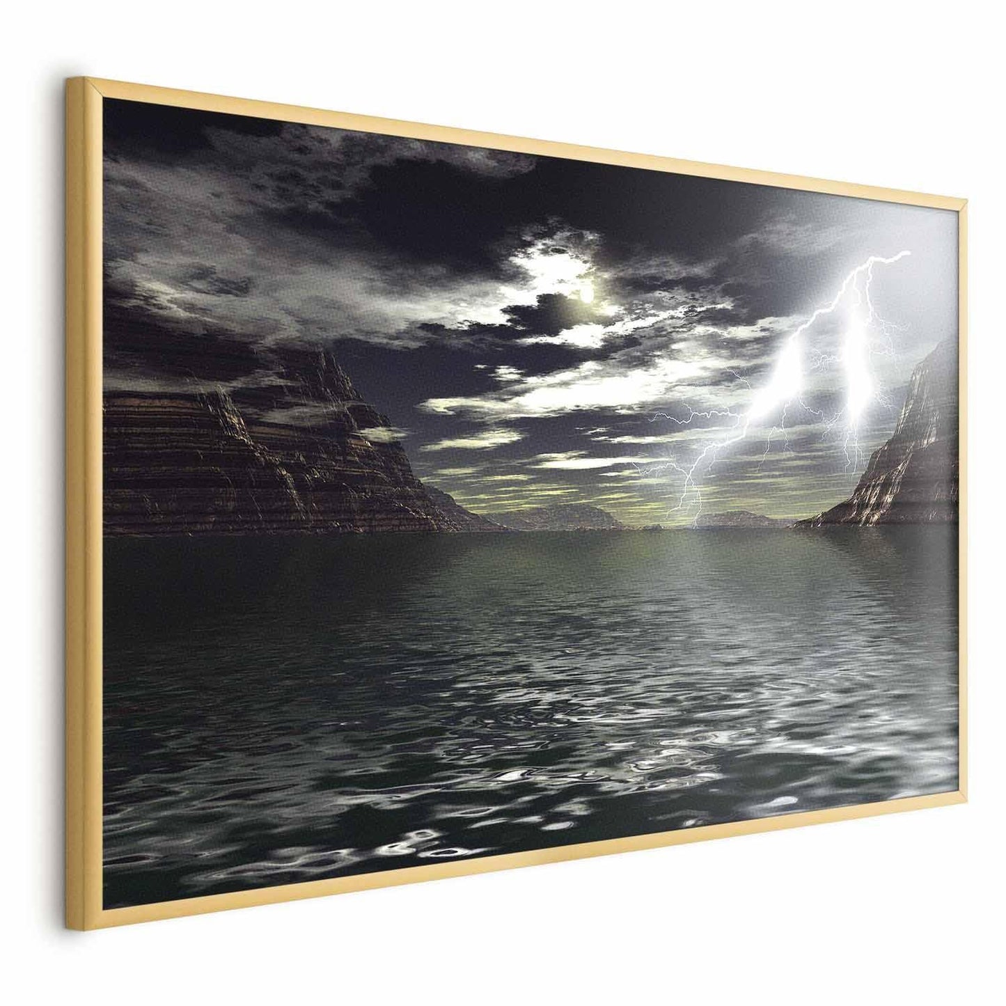 Poster - Sturm über dem See