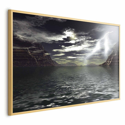 Poster - Sturm über dem See