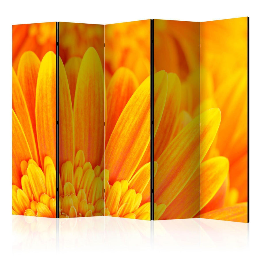 Paravent - Yellow gerbera daisies II Artgeist