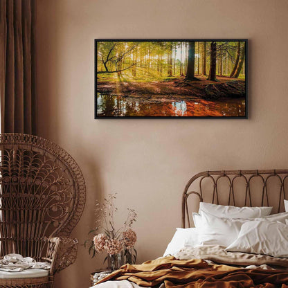 Leinwandbild Herbstträume – Stimmungsvolle Naturkunst in warmen Farben