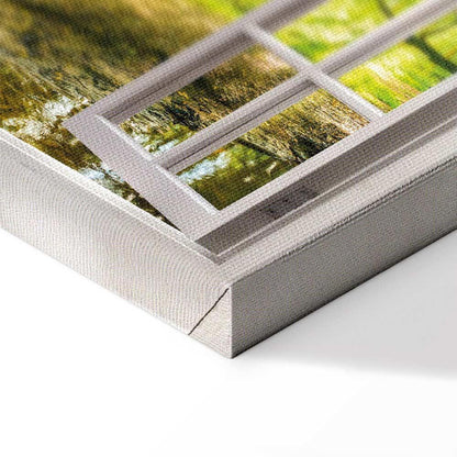 Leinwandbild - Window: View on Forest